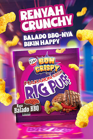 Snack BonCrispy Makaroni Krispi Big Puff Rasa Balado BBQ banner